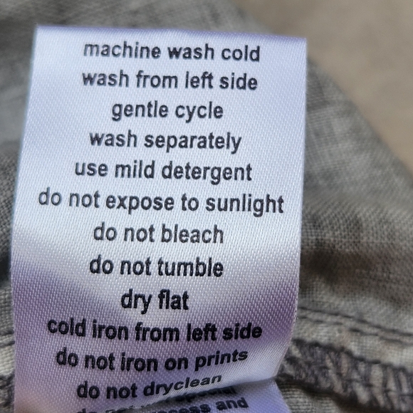 RUNDHOLZ Black Label Women's Dress Small 100% Linen Taupe Asymmetrical Boho - Picture 5 of 10